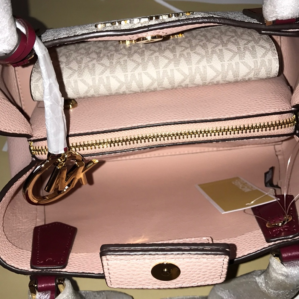 💦🌻mk Satchel set🌻crossbody/vanilla/pastel pink - Picture 2 of 8
